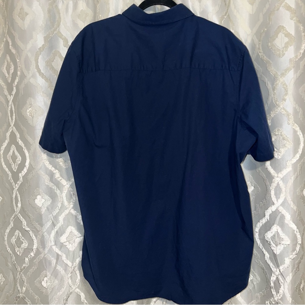 Alfani Dark Blue Casual Button Down Shirt - Picture 2 of 9